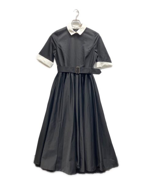 foufou（フーフー）foufou (フーフー) THE DRESS #22 bicolor one piece ブラック サイズ:1の古着・服飾アイテム