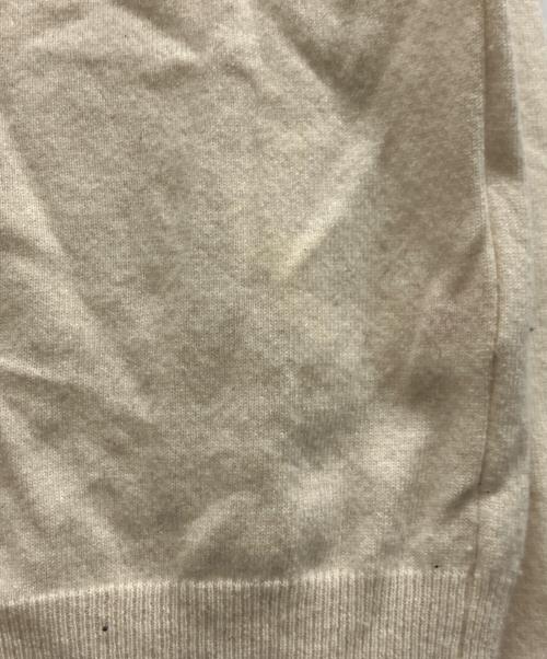 PLAY COMME des GARCONS（プレイコムデギャルソン）PLAY COMME des GARCONS (プレイコムデギャルソン) Round Neck Cardigan With White Emblem Natural アイボリー サイズ:Mの古着・服飾アイテム