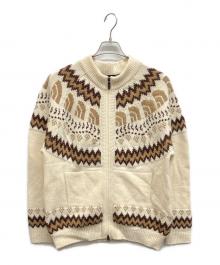 THE NORTH FACE（ザ ノース フェイス）の古着「Half Dome Nordic Drivers Knit」｜ブラウン