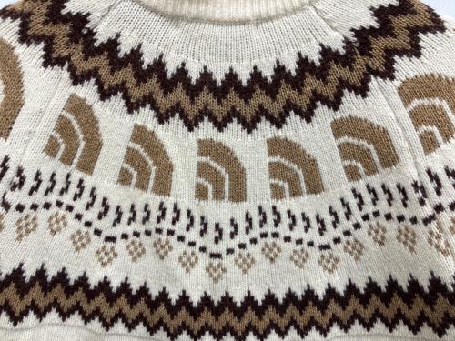 THE NORTH FACE（ザ ノース フェイス）THE NORTH FACE (ザ ノース フェイス) Half Dome Nordic Drivers Knit ブラウン サイズ:Mの古着・服飾アイテム