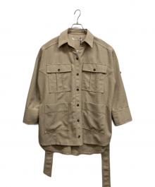 CITY TOKYO（シティートウキョウ）の古着「オーバーサファリシャツ」｜ベージュ