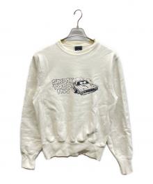 Hysteric Glamour（ヒステリックグラマー）の古着「マッスルカープリントスウェット」｜ホワイト