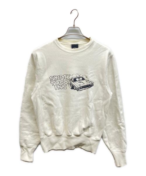 Hysteric Glamour（ヒステリックグラマー）Hysteric Glamour (ヒステリックグラマー) マッスルカープリントスウェット ホワイト サイズ:Sの古着・服飾アイテム