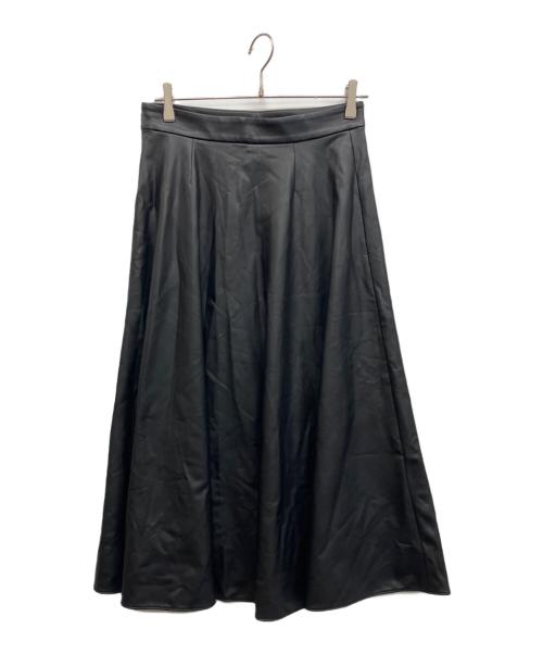 theory luxe（セオリーリュクス）theory luxe (セオリーリュクス) SARAH SOFT FAUX LEATHER フェイスレザー スカート ブラック サイズ:Lの古着・服飾アイテム