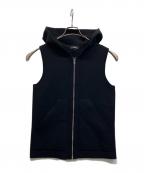 theoryセオリー）の古着「Lana Cash Hooded Vest」｜ブラック
