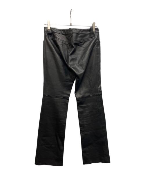 RALPH LAUREN（ラルフローレン）RALPH LAUREN (ラルフローレン) ラムレザーパンツ ブラック サイズ:7号の古着・服飾アイテム