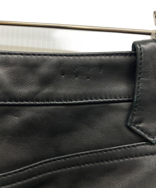 RALPH LAUREN（ラルフローレン）RALPH LAUREN (ラルフローレン) ラムレザーパンツ ブラック サイズ:7号の古着・服飾アイテム