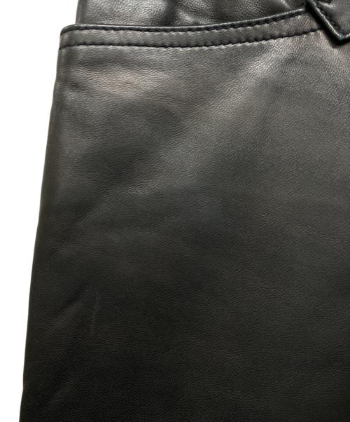 RALPH LAUREN（ラルフローレン）RALPH LAUREN (ラルフローレン) ラムレザーパンツ ブラック サイズ:7号の古着・服飾アイテム