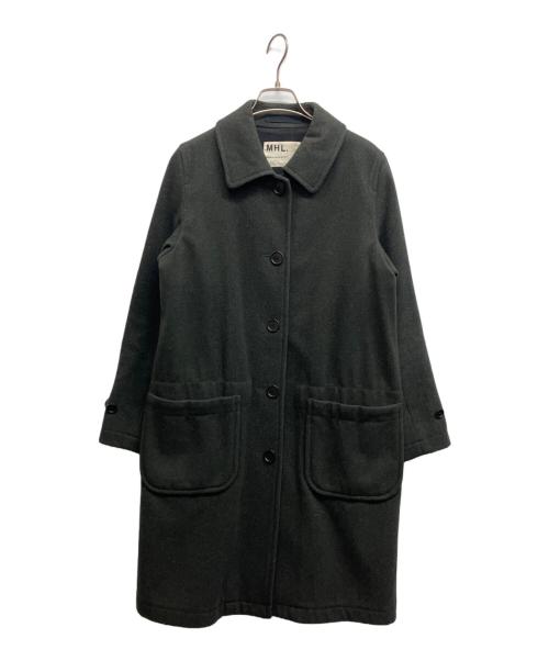 MHL（マーガレットハウエル）MHL (マーガレットハウエル) ウールロングメルトンコート グリーン サイズ:1の古着・服飾アイテム