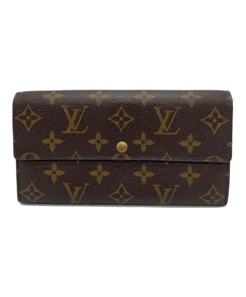 LOUIS VUITTON（ルイ ヴィトン）LOUIS VUITTON (ルイ ヴィトン) ポシェット・ポルトモネ クレディ長財布 ブラウン サイズ:下記参照の古着・服飾アイテム