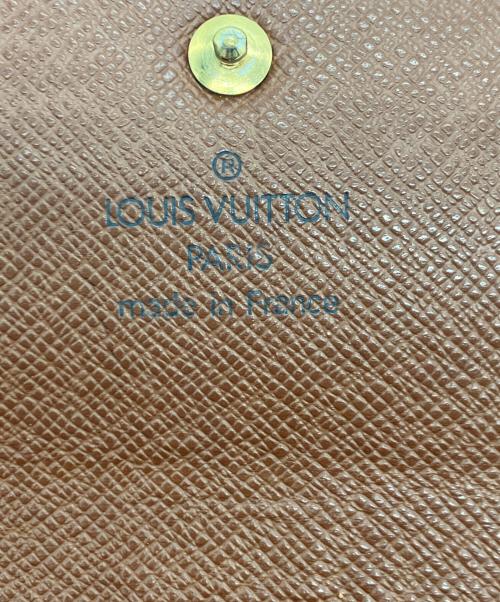 LOUIS VUITTON（ルイ ヴィトン）LOUIS VUITTON (ルイ ヴィトン) ポシェット・ポルトモネ クレディ長財布 ブラウン サイズ:下記参照の古着・服飾アイテム