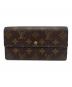 LOUIS VUITTON（ルイ ヴィトン）の古着「ポシェット・ポルトモネ クレディ長財布」｜ブラウン
