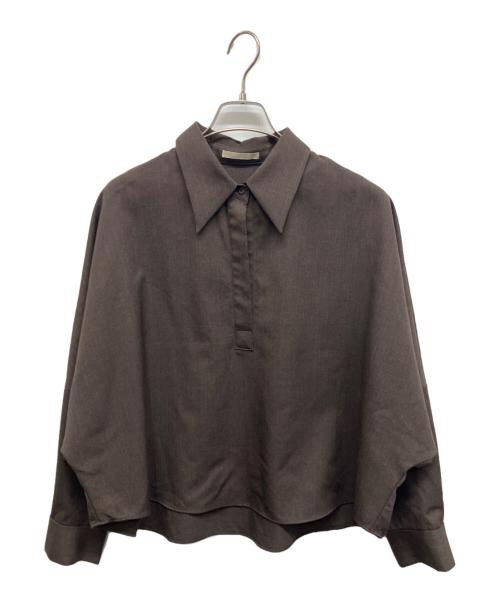 Plage（プラージュ）Plage (プラージュ) WOOL SKIPPER ブラウス ブラウン サイズ:Freeの古着・服飾アイテム