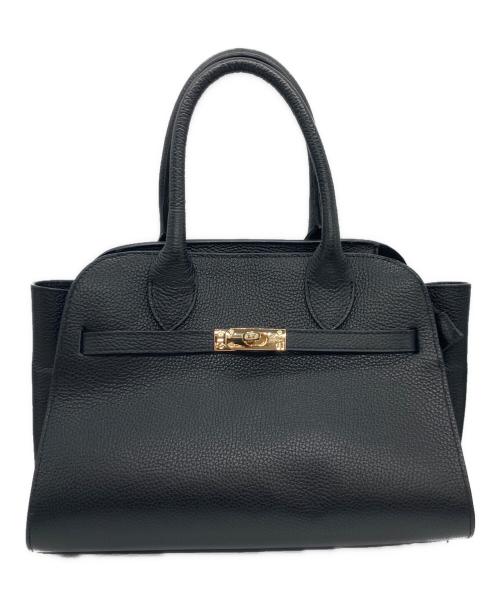 AULENTTI（オウレンティ）AULENTTI (オウレンティ) ターンロックモチーフバッグ ブラックの古着・服飾アイテム