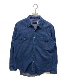 Wrangler（ラングラー）の古着「デニムウエスタンシャツ」｜インディゴ