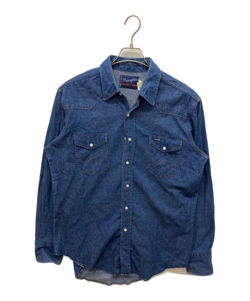 Wrangler（ラングラー）Wrangler (ラングラー) デニムウエスタンシャツ インディゴ サイズ:161/2-34の古着・服飾アイテム
