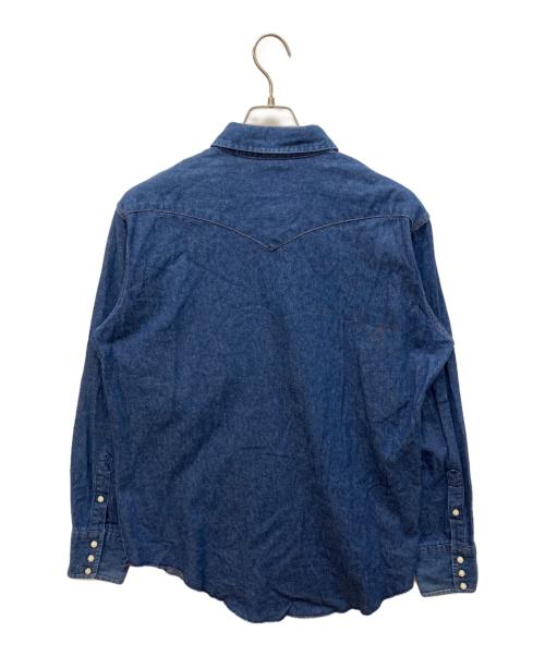 Wrangler（ラングラー）Wrangler (ラングラー) デニムウエスタンシャツ インディゴ サイズ:161/2-34の古着・服飾アイテム
