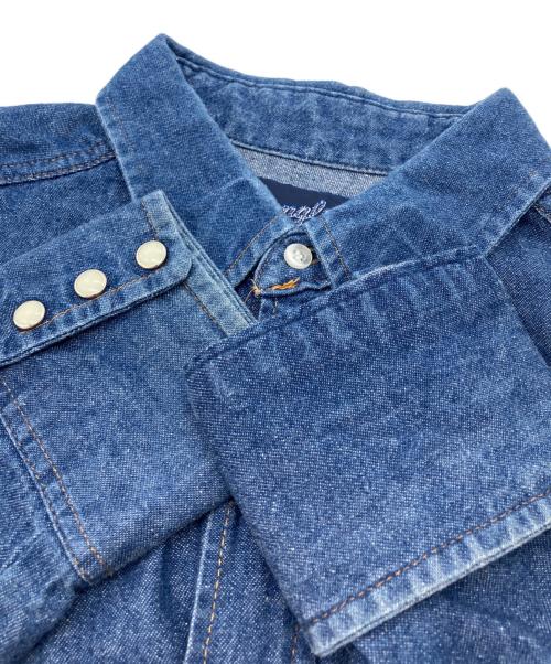 Wrangler（ラングラー）Wrangler (ラングラー) デニムウエスタンシャツ インディゴ サイズ:161/2-34の古着・服飾アイテム