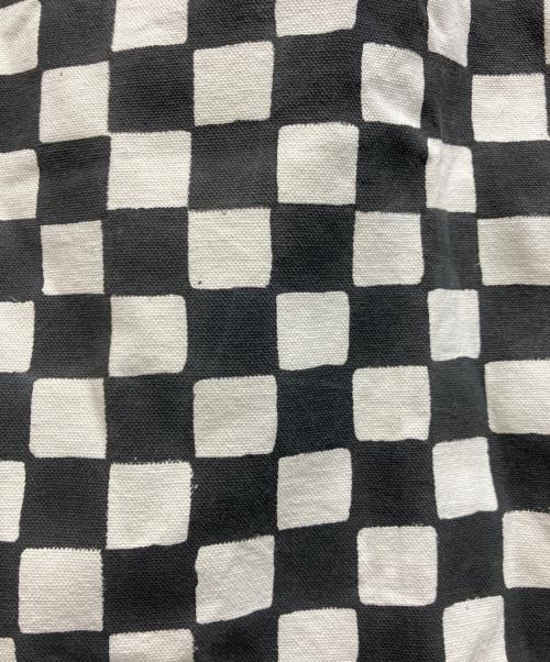 RHC Ron Herman（アールエイチシー ロンハーマン）RHC Ron Herman (アールエイチシー ロンハーマン) SZ Blockprints (エスゼットブロックプリント) ブロックプリントチェックスカート ホワイト×ブラック サイズ:Sの古着・服飾アイテム