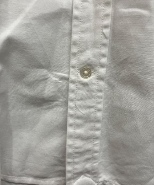POLO RALPH LAUREN（ポロ・ラルフローレン）POLO RALPH LAUREN (ポロ・ラルフローレン) ビーズ刺繍ロゴオックスフォードシャツ ホワイトの古着・服飾アイテム