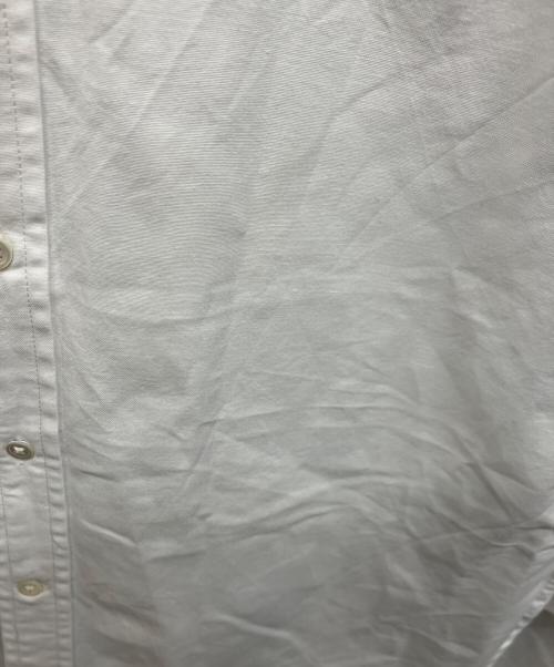 POLO RALPH LAUREN（ポロ・ラルフローレン）POLO RALPH LAUREN (ポロ・ラルフローレン) ビーズ刺繍ロゴオックスフォードシャツ ホワイトの古着・服飾アイテム