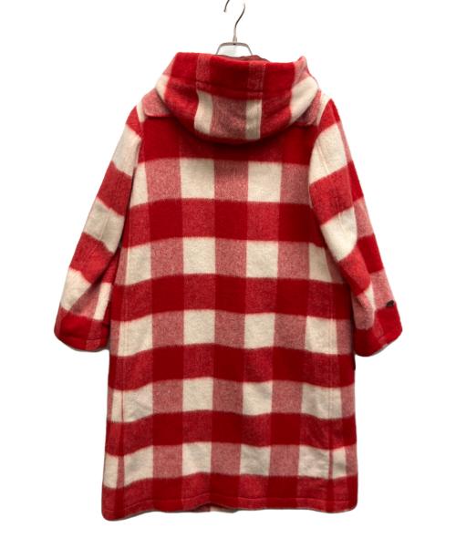 PINK HOUSE（ピンクハウス）PINK HOUSE (ピンクハウス) チェックダッフルコート レッド サイズ:Freeの古着・服飾アイテム