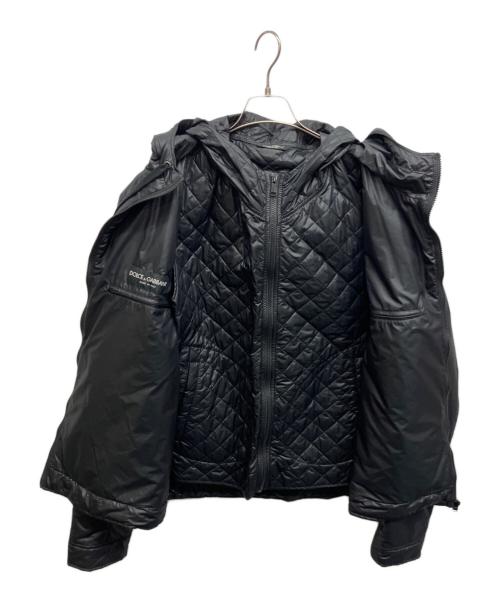 DOLCE & GABBANA（ドルチェ＆ガッバーナ）DOLCE & GABBANA (ドルチェ＆ガッバーナ) ライナー付き中綿ジャケット　GLT177 FUMN4 ブラック サイズ:56の古着・服飾アイテム