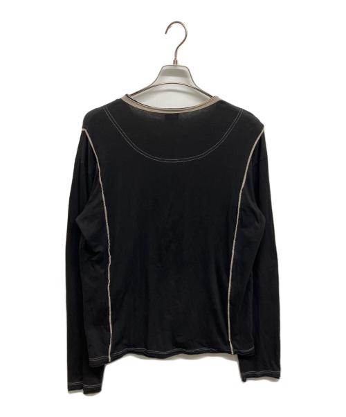 DOLCE & GABBANA（ドルチェ＆ガッバーナ）DOLCE & GABBANA (ドルチェ＆ガッバーナ) ヘンリーネックカットソー ブラック サイズ:XXLの古着・服飾アイテム