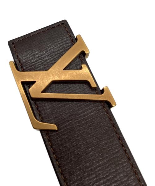 LOUIS VUITTON（ルイ ヴィトン）LOUIS VUITTON (ルイ ヴィトン) サンチュール・LVイニシャル 40MMベルト　110/44　M6902 ブラウン サイズ:110/44の古着・服飾アイテム
