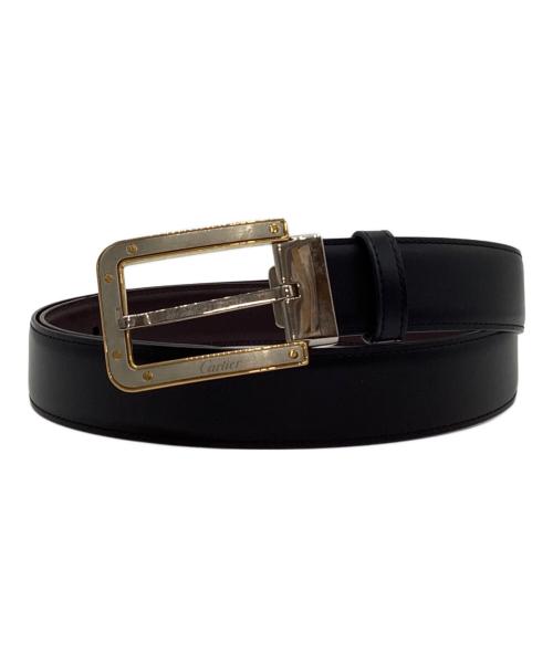 Cartier（カルティエ）Cartier (カルティエ) サンドゥカルティエベルト ブラウン×ブラックの古着・服飾アイテム