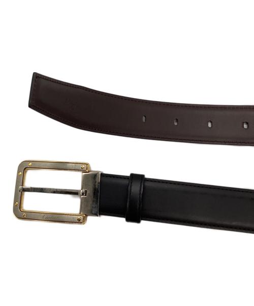 Cartier（カルティエ）Cartier (カルティエ) サンドゥカルティエベルト ブラウン×ブラックの古着・服飾アイテム
