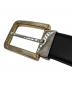中古・古着 Cartier (カルティエ) サンドゥカルティエベルト ブラウン×ブラック：18000円
