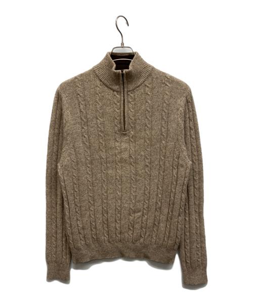 BROOKS BROTHERS（ブルックスブラザーズ）BROOKS BROTHERS (ブルックスブラザーズ) ハーフジップニット ブラウン サイズ:Sの古着・服飾アイテム