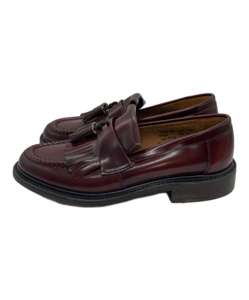 LOAKE（ローク）LOAKE (ローク) 623キルトタッセルローファー ボルドー サイズ:31の古着・服飾アイテム
