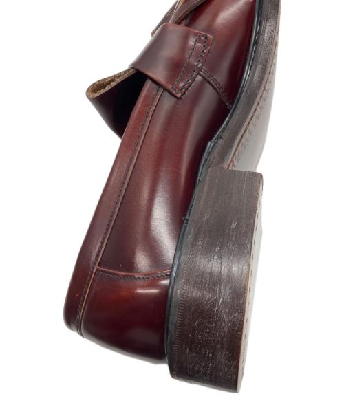 LOAKE（ローク）LOAKE (ローク) 623キルトタッセルローファー ボルドー サイズ:31の古着・服飾アイテム