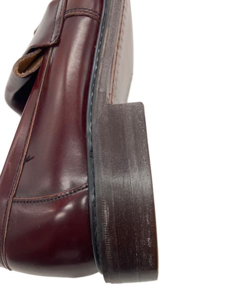 LOAKE（ローク）LOAKE (ローク) 623キルトタッセルローファー ボルドー サイズ:31の古着・服飾アイテム