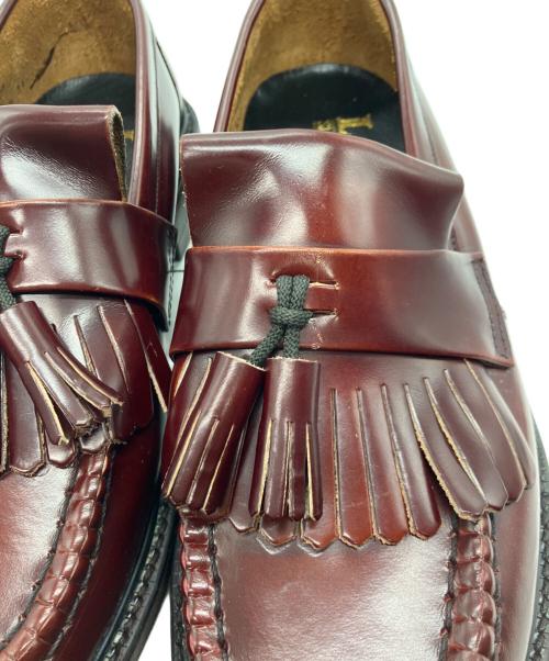 LOAKE（ローク）LOAKE (ローク) 623キルトタッセルローファー ボルドー サイズ:31の古着・服飾アイテム