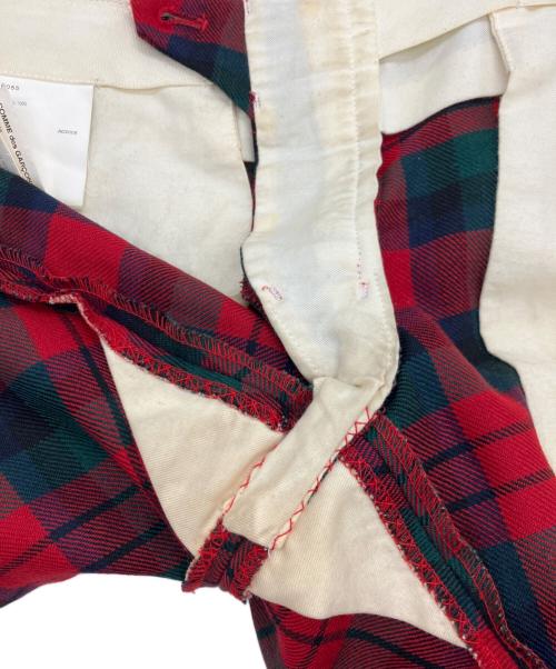 COMME des GARCONS（コムデギャルソン）COMME des GARCONS (コムデギャルソン) Time For Magic チェックスカートパンツ レッド サイズ:SSの古着・服飾アイテム