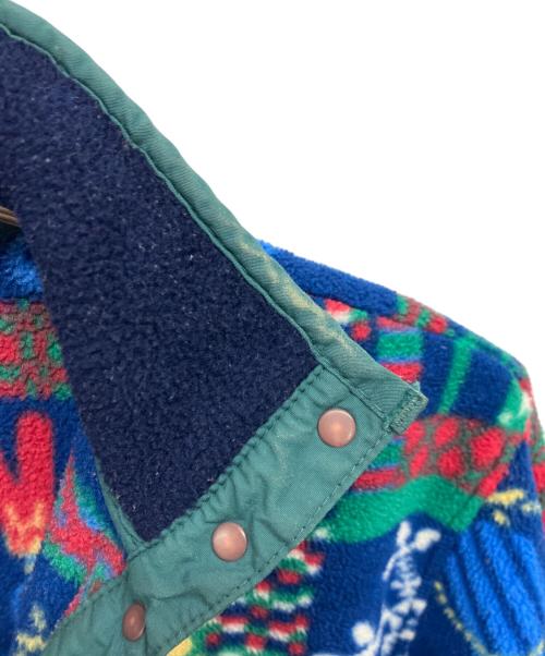 L.L.Bean（エルエルビーン）L.L.Bean (エルエルビーン) クリスマスパターンフリースジャケット ブルー サイズ:Sの古着・服飾アイテム