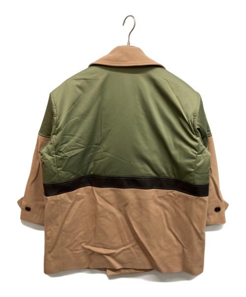 EZUMI（エズミ）EZUMi (エズミ) パテットバイカラーPコート ベージュ サイズ:Mの古着・服飾アイテム