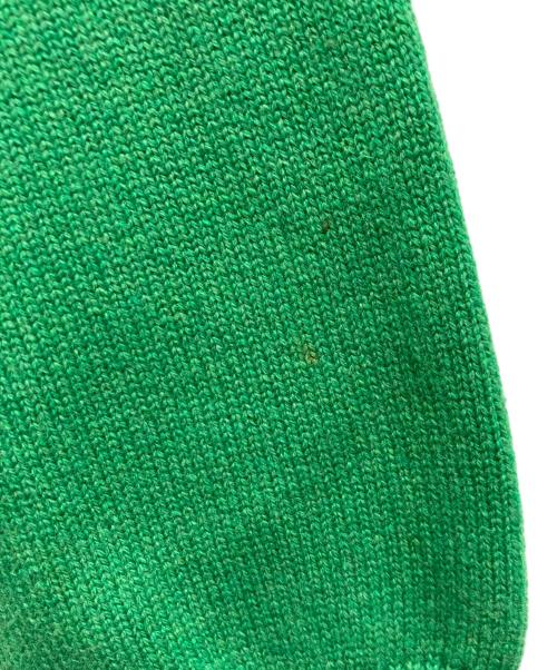 MONCLER（モンクレール）MONCLER (モンクレール) MAGLIONE TRICOT GIROCOLLOカシミア混ロゴ刺繍ニット グリーン サイズ:XSの古着・服飾アイテム