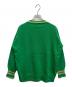 MONCLER (モンクレール) MAGLIONE TRICOT GIROCOLLOカシミア混ロゴ刺繍ニット グリーン サイズ:XS：20000円