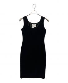 MaxMara（マックスマーラ）の古着「ノースリーブワンピース」｜ブラック
