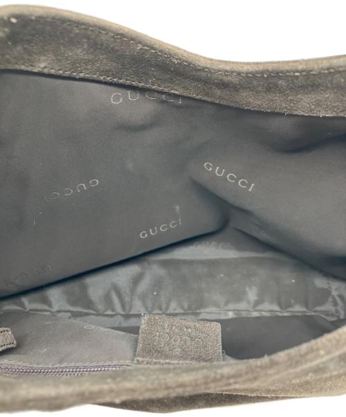 GUCCI（グッチ）GUCCI (グッチ) オールスエードハンドバッグ ブラウンの古着・服飾アイテム