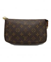 LOUIS VUITTON（ルイ ヴィトン）の古着「モノグラムポシェット・アクセソワールポーチ」｜ブラウン
