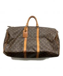 LOUIS VUITTON（ルイ ヴィトン）の古着「モノグラムキーポル55トラベルバッグ」｜ブラウン