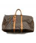 LOUIS VUITTON（ルイ ヴィトン）の古着「モノグラムキーポル55トラベルバッグ」｜ブラウン