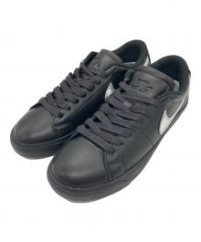 NIKE SB×Dancer Skateboards（ナイキエスビー×ダンサースケートボード）の古着「Zoom Blazer Low QS "Black and Metallic Silver"」｜ブラック