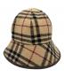 BURBERRY LONDON（バーバリーロンドン）の古着「ノバチェックバケットハット」｜ベージュ