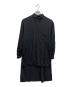 Yohji Yamamoto pour homme（ヨウジヤマモト プールオム）の古着「ツイルシワ加工スタッフシャツ」｜ブラック